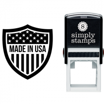 Made in USA Shield Business Stamp