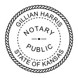 Kansas Notary Public Seal - Choose Stamp or Embosser