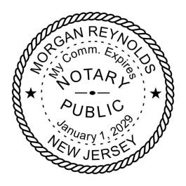 New Jersey Notary Round Seal