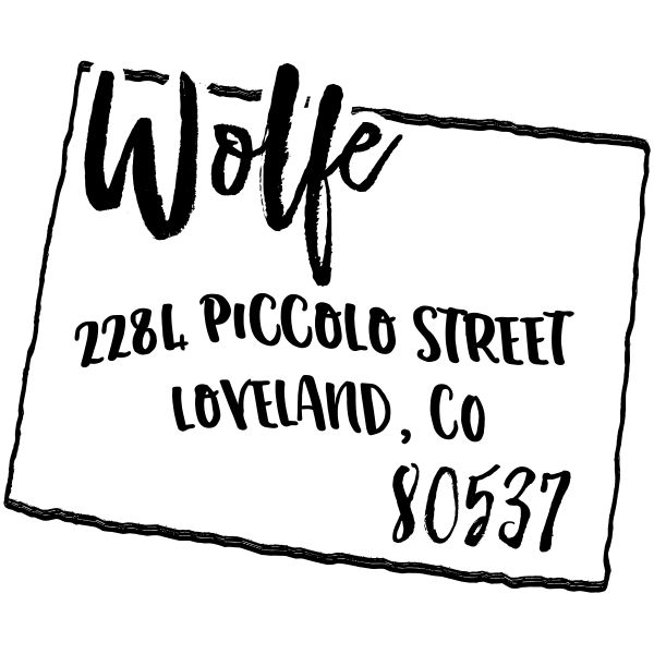 Custom Colorado Address Stamp Simply Stamps