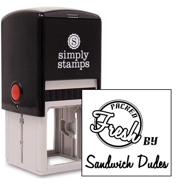 Packed Fresh Food Packaging Stamp Simply Stamps