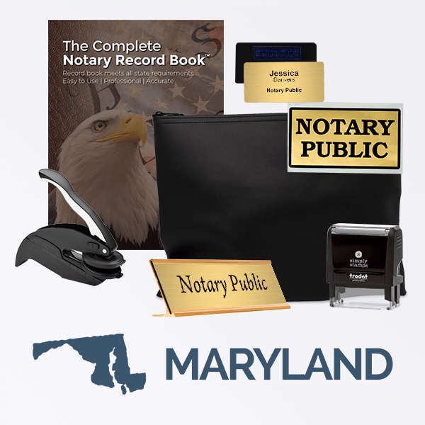 Maryland Deluxe Notary Kit w/Journal & Pouch Simply Stamps