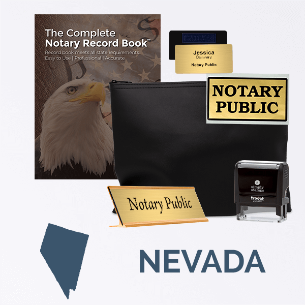 Nevada Deluxe Notary Kit w/Journal & Pouch Simply Stamps