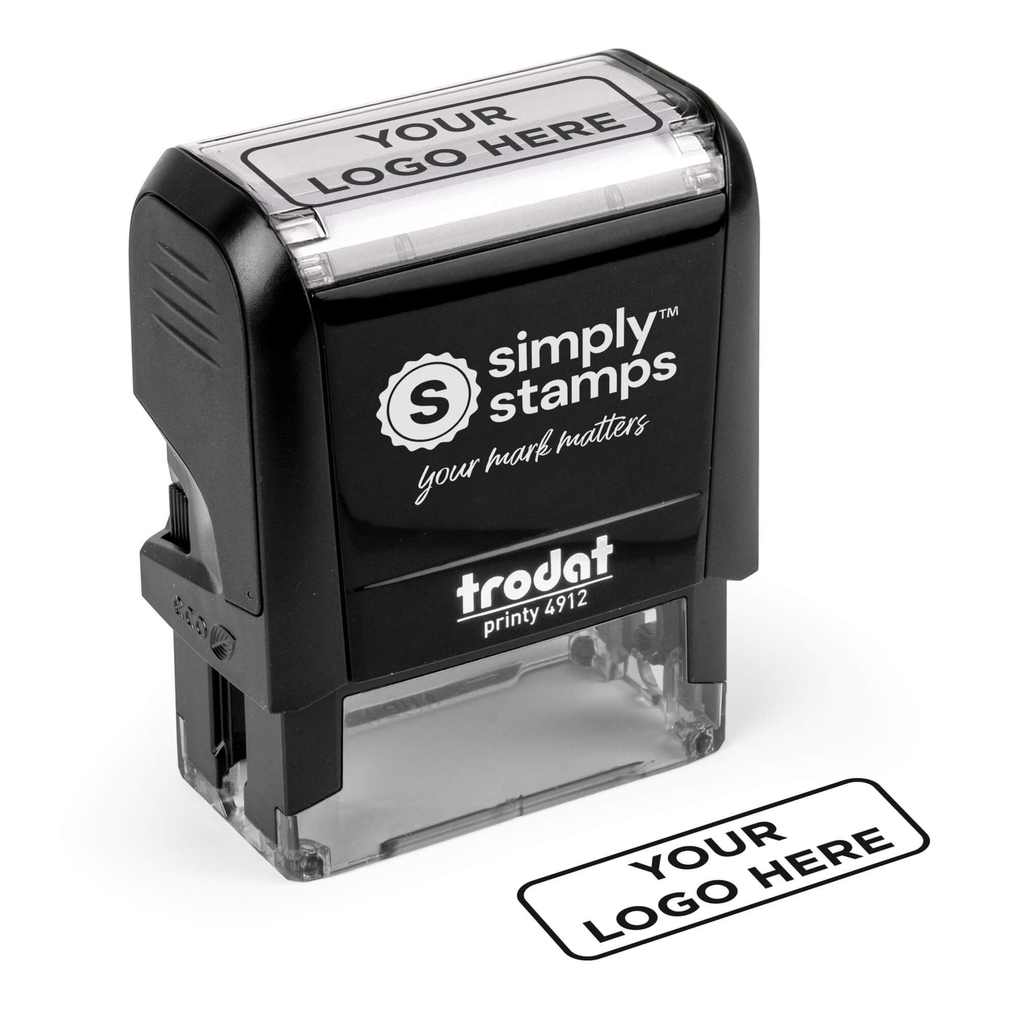 Custom Small Rectangle Logo Stamp