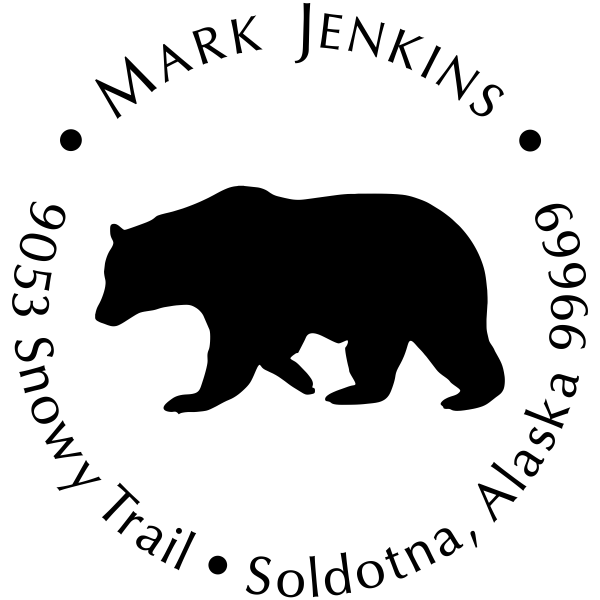 Deer Head Majestic Buck Address Stamp Simply Stamps