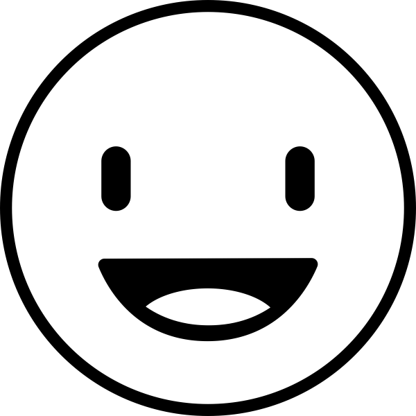A happy smile　画像5.6及び7.8　白B　黒B　各1台 Japanese Smiley Face Happy