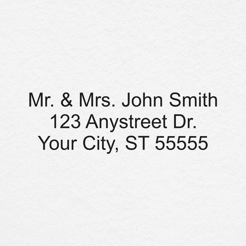 3 Line Stamp Custom Address Stamp