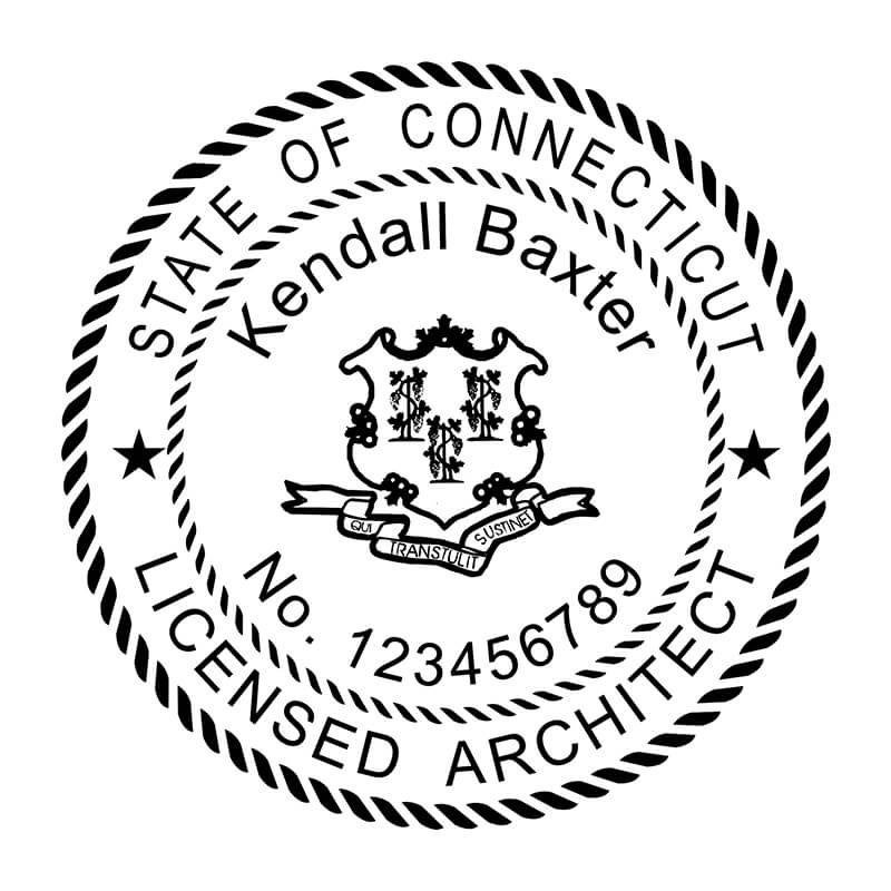 State of Connecticut Architect Seal