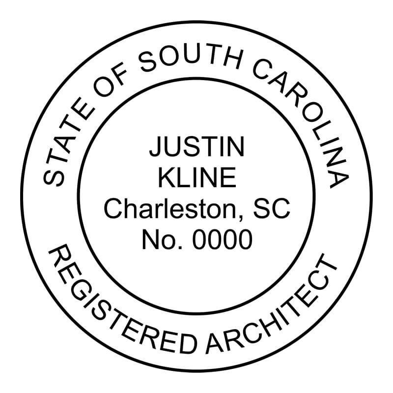 State of South Carolina Architect Seal