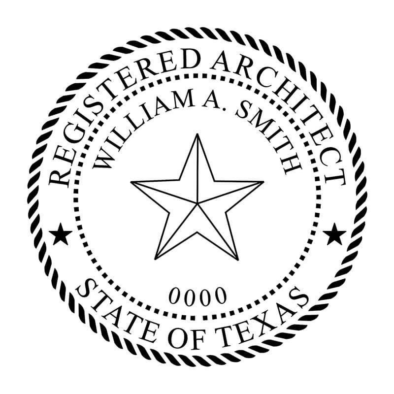 State of Texas Architect Seal