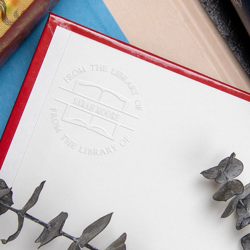 Custom Book Embosser - From the Library Of