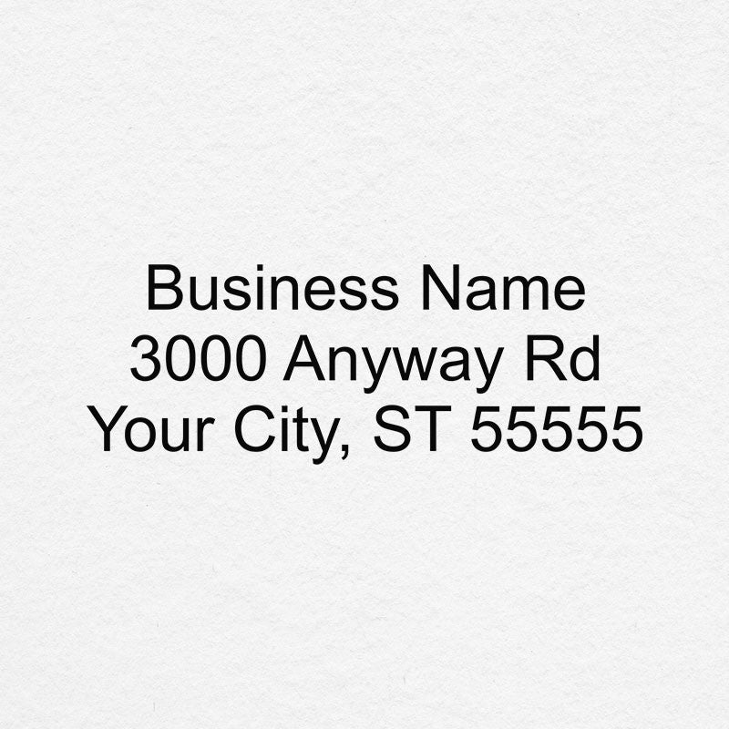 3 Line Business Address Stamp - Simply Stamps