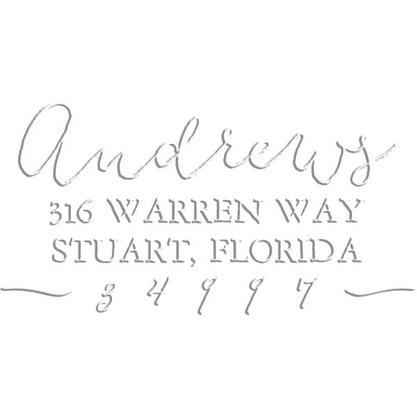 Mulhany Rectangular Return Address Embosser Simply Stamps