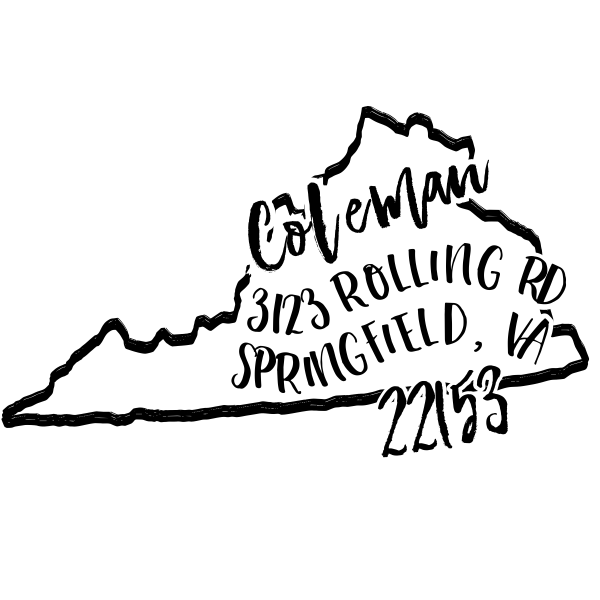 Custom Virginia Address Stamp - Simply Stamps