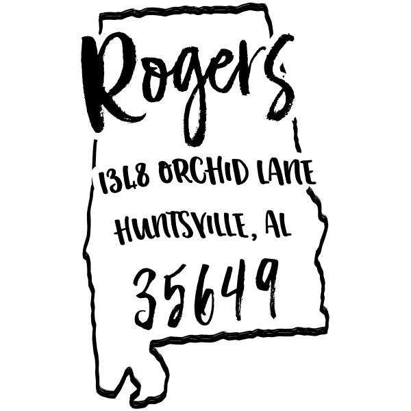 Custom Alabama Address Stamp - Simply Stamps