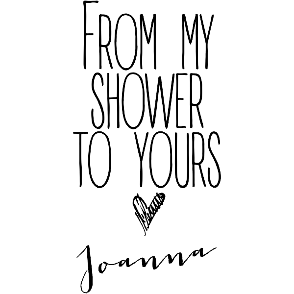 25 Personalized "From My Shower To Yours" Card Stock Tags - 1 3/8 X 2 1/2 Inch Tea Stained