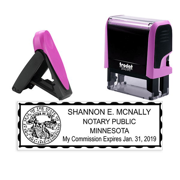 thumbnail image 2 of Connecticut Notary Starter Kit: Self-Inking Notarial Stamp CT For Notaries 2 of 12