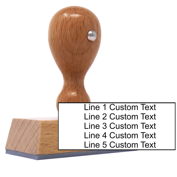 Custom Text 7 Line Check Box Lines Stamp Simply Stamps
