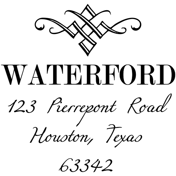 Hamilton Square Address Stamp Simply Stamps