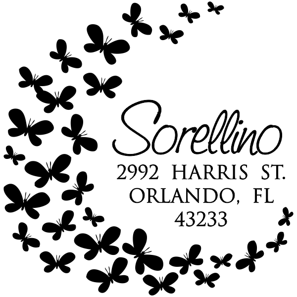 Daisy Flower Address Stamp Simply Stamps