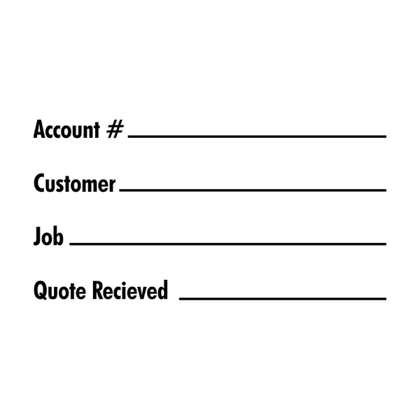 Simple Bold Sans Serif Business Form Stamp - SimplyStamps