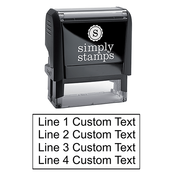 2 Line Custom Rubber Stamp Simply Stamps