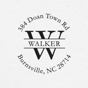 Walker Letter Self-Inking Return Address Stamp