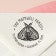 Round Moth Return Address Stamp