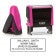 Delaware Pink Rectangle Notary Stamp