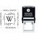 Angie Square Monogram Address Stamp