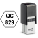 Polygon Shape QC Inspection Stamp