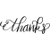 Curly Thanks Stamp