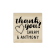 Custom Thank You Brush Stamp