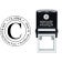 Clarke Large Initial Round Address Stamp
