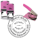 Alaska Notary Pink - Round Design Seal