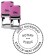 West Virginia Pink Round Notary Stamp