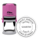 Hawaii Round Pink Notary Stamp