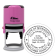 Mississippi Round Pink Notary Stamp