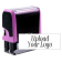 Custom Pink Rectangle Logo Stamp