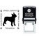 Boston Terrier Pet Lover Dog Return Address Stamp