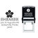 Manning Flower Square Address Stamp