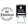 Round Double Arc Return Address Stamp