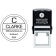 Clarke Initial Border Address Stamp