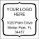 Quote Square Logo Address Stamp