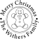 Merry Christmas Gingerbread Man Rubber Stamp