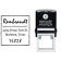 Scrawled Square Return Address Stamp