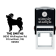 Husky Dog With Santa Hat Holiday Address Stamp
