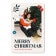 Modern Holiday Photo Magnet