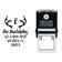Antlers Festive Holiday Return Address Stamp