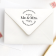 Future Mr. and Mrs. Bold Round Address Stamp